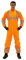 Einweganzug für Karneval Fasching Verkleidung Kostüm/Einweg-Warnschutz-Overall Anzug/Schutzanzug mit Signalfarbe orange mit Reflektoren/Werde zum Müllmann Maler Lackierer Bauarbeiter, Größe:XXL