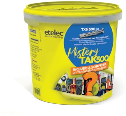 ETELEC TAK500 - TASSELLO UNIVERSALE MULTIESPANSIONE IN NYLON CON VITE