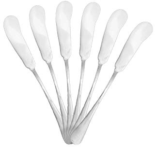 Mr. Spoon Minimal Collection Set di Posate da Portata in Acciaio Inossidabile - 6 coltelli da Burro in Acciaio Inossidabile 16,5 x 2 cm