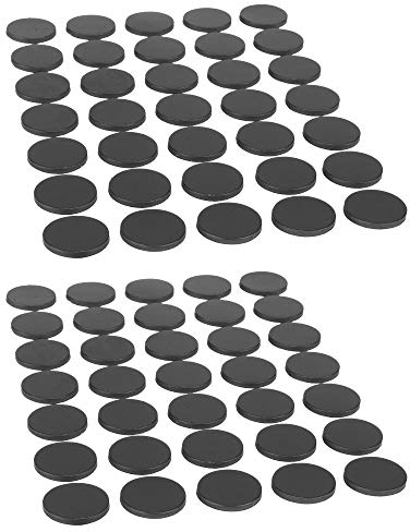 ECENCE Aimants Autocollants 70 pièces Plaque magnetique Autocollantes adhésives Ø18x2mm pour Fixer avec facilité des Photos Posters ou Notes