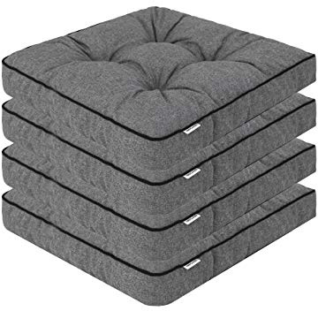 Juego de cojines de asiento, cojines acolchados para exterior/interior/exterior/interior, jardín, invierno, ocio, vacaciones de verano
