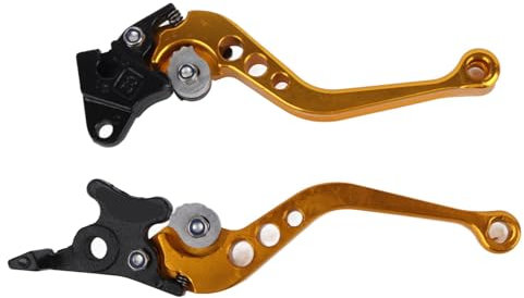 Yctze pour yzfr levers gold pour levier d'embrayage or Paire de poignée de levier de frein à tambour d'embrayage de moto en aluminium CNC Levier de frein Poignée de levier de frein à t