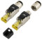 SeKi 2x Werkzeugfreier RJ45 Netzwerkstecker CAT 8.1 im Metallgehäuse passend für Verlegekabel und Patchkabel; Feldkonfektionierbar LAN Stecker für Netzwerkkabel kompatibel mit CAT5, CAT7, CAT6a, DSL