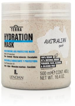 LENDAN - Mascarilla Hidratante para el Cabello - Terra Hydration Mask - 500 ml - para Cabello Seco y Dañado - Hidrata y Repara - Previene la Pérdida de Color - Evita el Encrespamiento