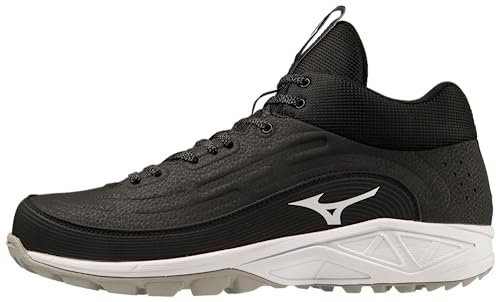 Mizuno Herren Ambition 3 Bb Mid as Baseball-Stollen, Schwarz/Weiß, 50 EU