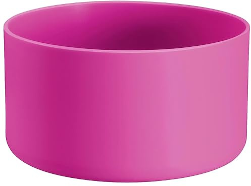 DBIW Boot for Hydro Flask 12-24 OZ Water Bottle/Stanley Tumbler, Bottom Boots for Hydroflask Sports Water Bottles, Silicone Bottom Cover Sleeve (Carnation, Fits Stanley Cups + Hydro 12-24 oz)