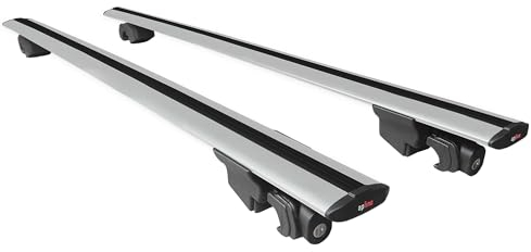 acpar Compatibile con Opel Mokka X (J13) 2016-2019 Hook Model Barre Tetto Portapacchi Auto Barre Portatutto Grigo Alluminio 2 Barre