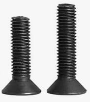 Drenky Tornillos de Cabeza Avellanada M6 X 40 mm, 25 Piezas Tornillo Avellanado Norma DIN 7991 / ISO 10642 Tornillo Allen Avellanado Acero Inoxidable A2 V2A, Rosca Completa, Negro