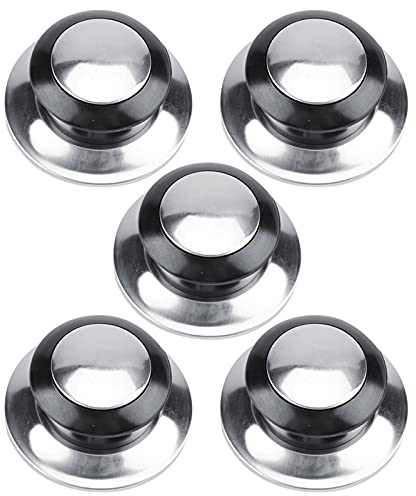 Potcroc - 5 coperchi resistenti al calore, con guarnizioni, per pentole e padelle a cottura lenta, coperchi di ricambio per pentole e padelle