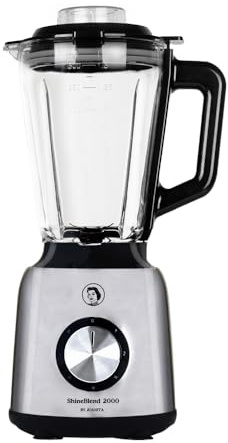 Juanita ShineBlend Frullatore Triatutto Multifunzione 2000 W, Mixer Cucina 1.5L, Blender Termoresistente, Frullatore Elettrico Smoothie 5 Velocità, Lame in Acciaio, Facile da Pulire