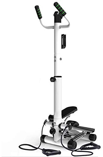 Mini Stepper Swing Stepper Justerbar Vriden Trapp Stepper Vikbar Fitness Stepper Tyst multifunktionell träningsutrustning med handtag (Black)