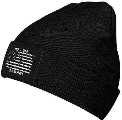 Strickmütze Dd-Alumni-Flagge Beanie Mütze Daily Cuffed Hats Unisex Beanie Hat Für Camping Running Travel