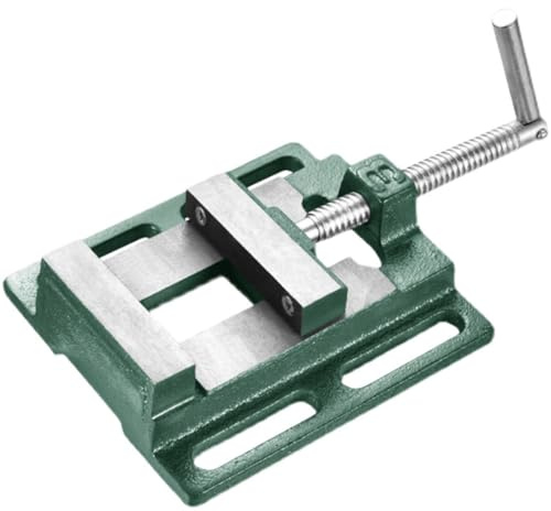 OABIWEGH Morsa da Banco di Precisione Industriale per Trapano A Colonna, da 2,5/3/4/5/6 Pollici Morsa da Banco Portatile con Base Scanalata, per Fresatura, Foratura E Lavorazione del Legno(Size:6in)
