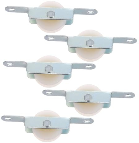 ORFOFE 5 pièces Kit Accessoires Parasol Extérieur Support Coulissant Poulie pour Remplacement roulettes Parasol Balcon Terrasse