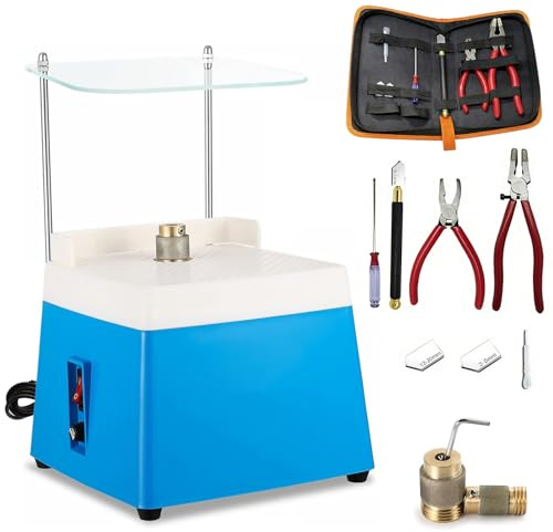 CISSIYOG Portable Stained Glass Grinder, 4200RPM Glass Grinding Tools