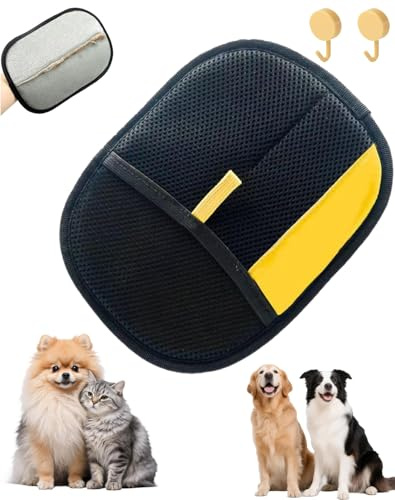 Genérico Softpet Guantes Quitapelos, Guante Quitapelos Mascotas Softpet, Herramienta Reutilizable para Eliminar El Pelo De Mascotas para Sofás Muebles Alfombras Asientos De Coche (1 PCS)