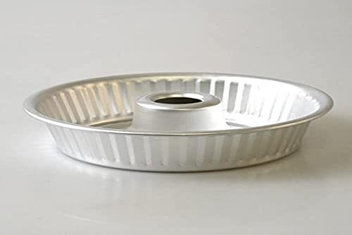 Pentole Agnelli Family Cooking Pastry Savarin Mould with Tube, Diameter 20 cm, Aluminium, Silver, One Size