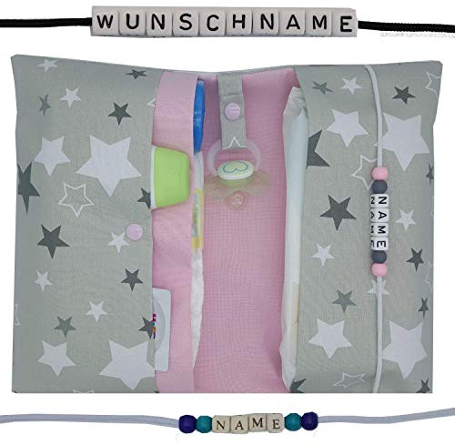 Große Windeltasche XXL mit Name Wickeltasche