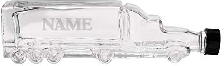 Herz & Heim® LKW Karaffe 0,2 l - als Whiskykaraffe, Rumflasche oder Likörflasche mit Namensgravur