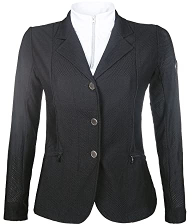 HKM Damen Turnierjacke-1227691000552 Jacke, Schwarz, 48 EU