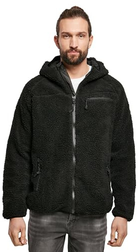 Brandit Arbetarjacka i teddyfleece, svart, M