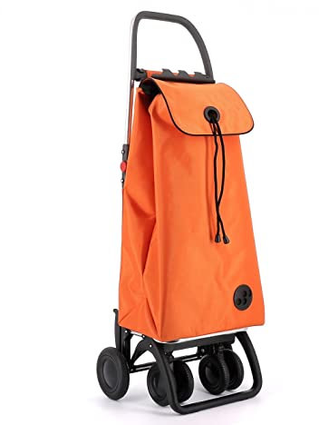 Carro Rolser I-MAX MF 4 Ruedas 2 Giratorias Plegable - Naranja