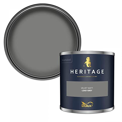 Dulux Trade Heritage Velvet Matt Emulsion Lead Grey - 1ltr