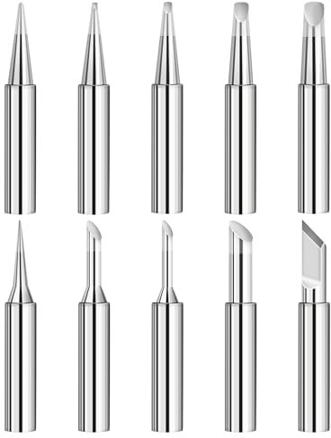Punte per Saldatore 10 pezzi 900M Diversi Modelli Punte Saldatore Portatile Senza Piombo Punte di Saldatura Affilate di Ricambio per a Stagno per Stazione