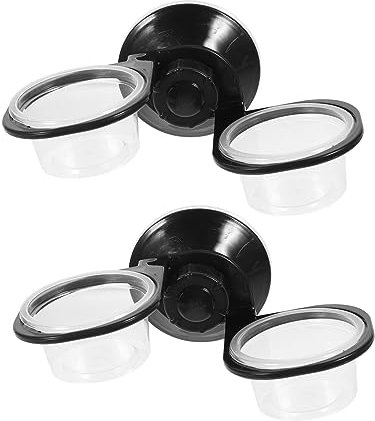 YARNOW 2-teiliges Futter- Und Wassernapf-Set Für Reptilien Schildkröten-futternapf Eidechsen-wasserzufuhrhalterung Für Gecko Schildkröte Schlange Mehrere Größen