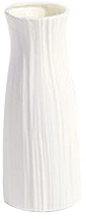 Vases de Fleurs, Vase de Fleurs en Plastique, Vase Nordique Blanc européen Moderne décoratif pour Le Salon Table Table.