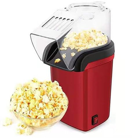 Máquina De Palomitas De Aire Caliente, Mini Máquina Eléctrica para Hacer Palomitas, Máquina Portátil para Hacer Palomitas, Máquina Eléctrica con Taza Medidora, Máquina Rápida para Fiestas