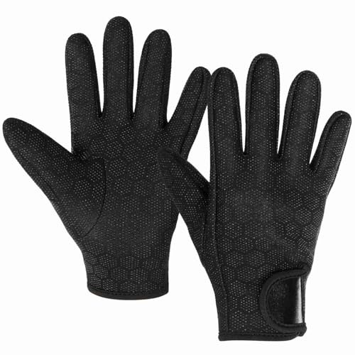 VGEBY da Immersione in Neoprene da 1,5 Mm da Sub Antiscivolo con Impugnatura Completa Sul Palmo Chiusura con Gancio e per Donne Uomini Snorkeling Surf Kayak Nuoto Invernale (L)