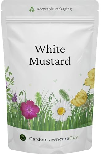 White Mustard Seeds 100g Pack – Sinapis Alba for Green Manure, Soil Conditioning & Wildflower Gardens – Fast-Growing Cover Crop for Allotments & Pollinators – Garden Lawncare Guy