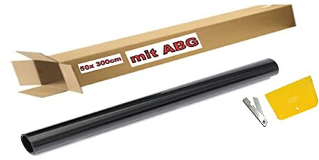 50x300cm Tönungsfolie Scheibenfolie Sonnenschutzfolie 1% U.S.D.B. mit ABG