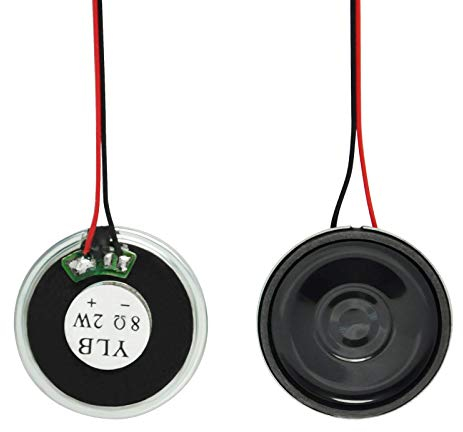 Gikfun Round Micro Speaker Diameter 30mm 8Ohm 8R 2W for Arduino Mini Box Speakers Diy (Pack of 2pcs) EK1887U