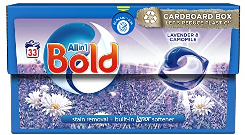 Bold All-in-1 PODS® Washing Liquid Laundry Detergent Capsules 33 Washes, Lavender & Camomile, For Brilliant Clean With Built-In Fabric Softener