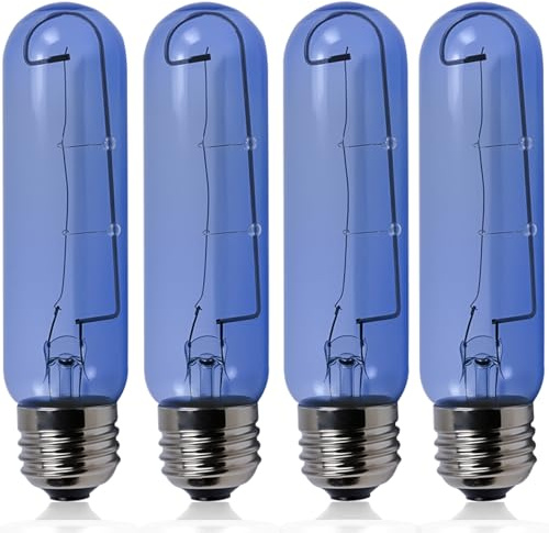 Caoooort Upgrade 7006999 Blue Glass Replacement Bulb Compatible with sub-Zero Refrigerator,7006999 Freezer Refrigerator Light Bulb E26 40W Cool Blue Bulbs - 4 Pack