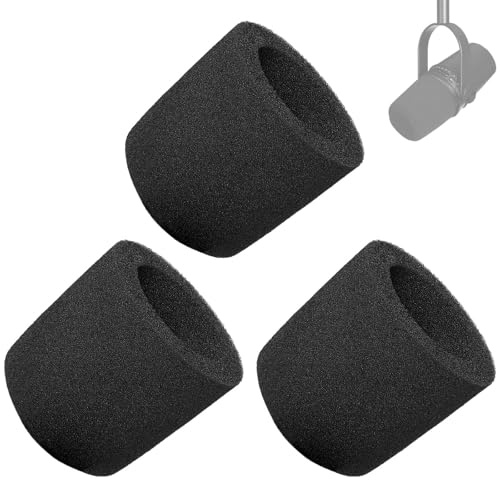 PhantAccy Lot de 2 filtres anti-pop pour microphones Shure MV7/MV7X pour filtrer les bruits parasites et les sifflements
