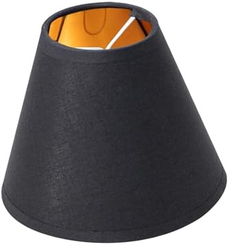 ＡＷＨＡＯ Abat-Jour, Abat-Jour de lampadaire, Couvercle de Lampe de Remplacement en Tissu, Couvercle de Lampe de Lustre pour la Maison, Noir