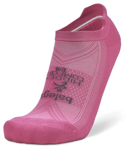 Balega Hidden Comfort No Show Calcetines Comodidad Y Rendimiento, Amortiguación Nubes, Diseño Transpirable, Ideales Para Correr Y Uso Diario, Alta Amortiguación,Small (EU 36-39.5),Rosa