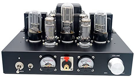 Amplificador Integrado de Tubo de vacío HiFi 6P1, Amplificador de Tubo de Sonido estéreo de un Solo Extremo Clase A for Auriculares - Volumen Alto