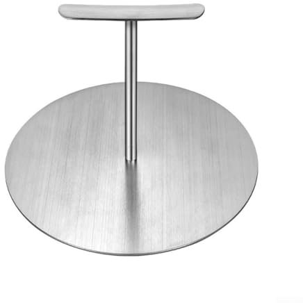 Prensa de hamburguesas resistente de acero inoxidable para hamburguesas jugosas y golosinas a la parrilla (12 cm)