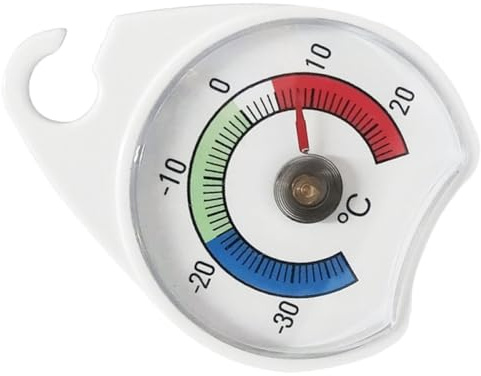 Tofficu Termometro per Frigorifero e Congelatore con Misuratore di Temperatura Interno Design Versatile per Cucina e Conservazione Alimenti Plastica Resistente e Uso Durevole