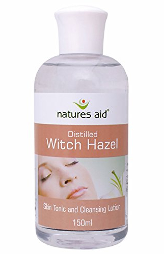 Natures Aid Distilled Witch Hazel 150ml - Natural Skin Care - Gentle Astringent Hydrates & Cleanses, Soothes Irritation - Promotes Healthy Skin Tone - Vegan, Gluten Free, Non-GMO - Anti-inflammatory