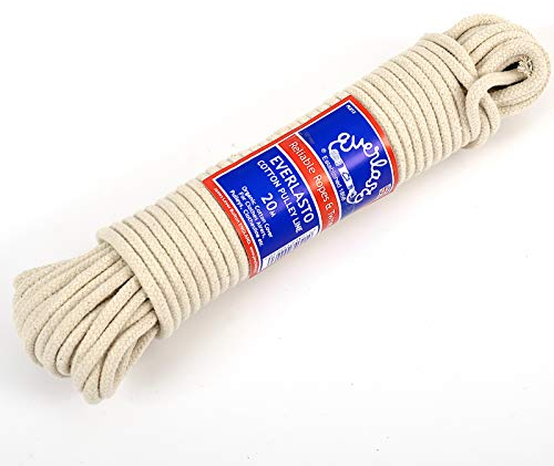 EVERLASTO Natürliche Baumwoll-Riemenscheibe, 5,5 mm x 30 m