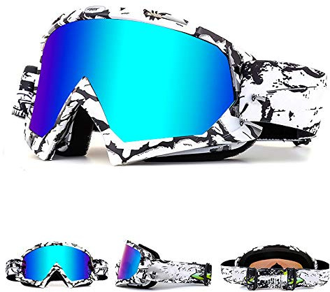 Zsling OTG Ski Snow Goggles, UV Protection Anti Fog Snowboard Goggles for Men Women Youth,Dirt Bike,Motocross,UTV MX Offroad Racing goggles