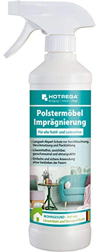 HOTREGA Polstermöbel Imprägnierung, Fleckschutz, Textil, Leder Abperlschutz (500 ml)