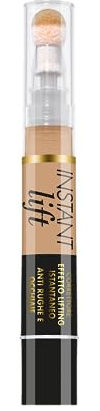 Deborah Milano Correcteur Instant Lift, 04 Apricot, effet éclaircissant et anti-rides, couvre les cernes et atténue les sacs, donne une peau revitalisée et poncée, 30 ml