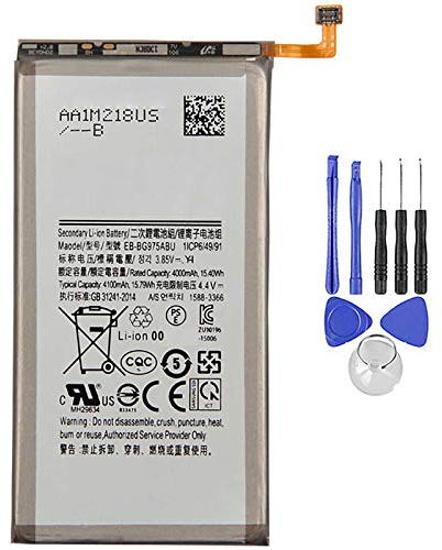 Akku kompatibel mit Samsung S10+ Plus SM-G975F EB-BG975ABU 4100 mAh inklusive Demontage-Set