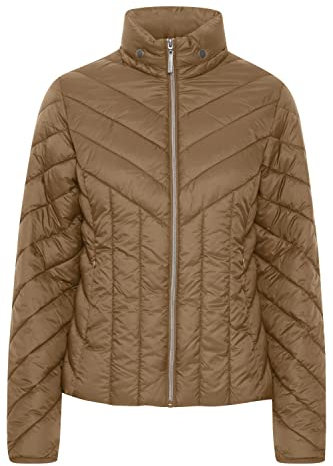 fransa FRPADMA Damen Steppjacke Übergangsjacke Jacke mit Stehkragen tailliert geschnitten mit Reißverschluss, Größe:S, Farbe:Malt Ball (181014)